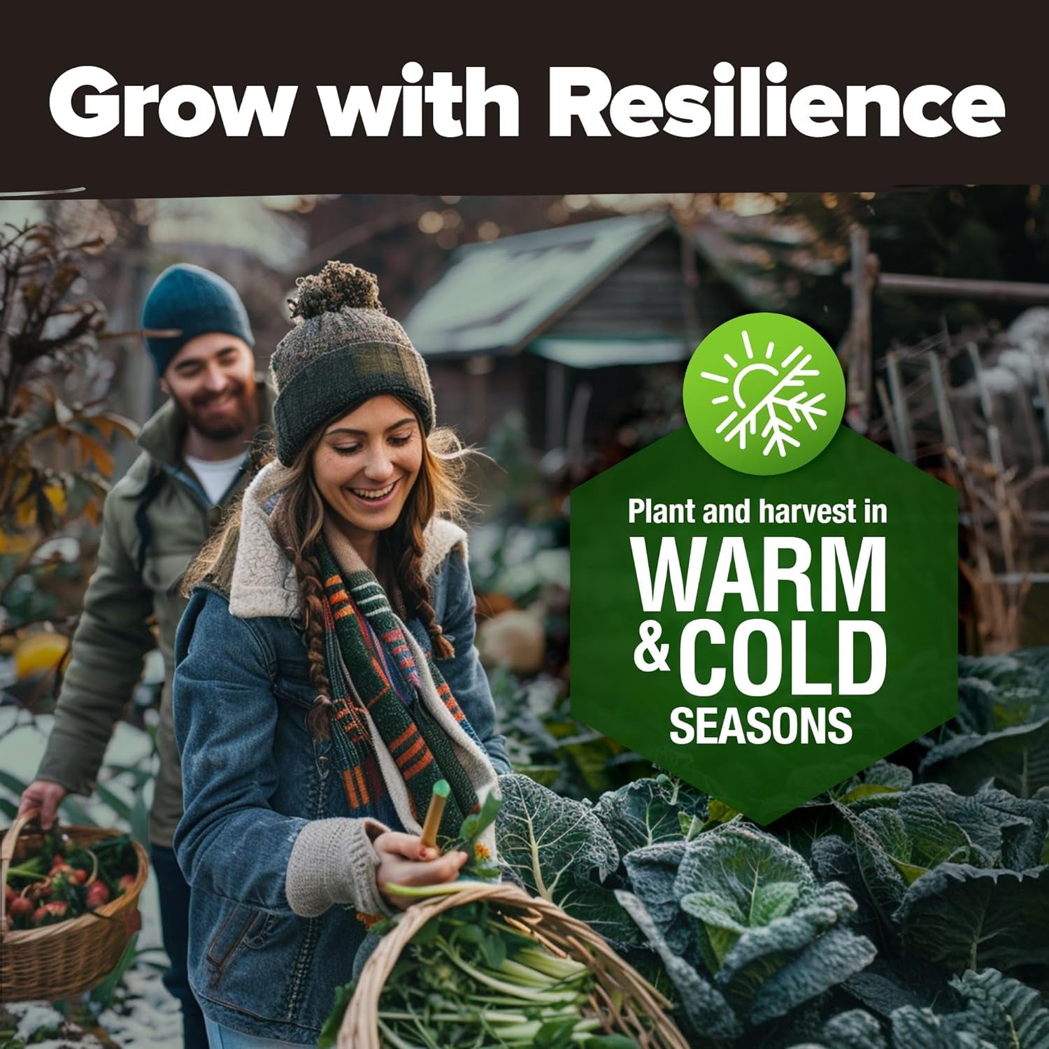 55 Vegetable Seeds Pack – 28,000+ 𝗨𝗦𝗔 Heirloom 𝗡𝗢𝗡-𝗚𝗠𝗢 Seeds for Planting – Spring, Fall, Winter Garden Kit – Survival Seed Vault for Preppers & Gardeners – Gift for Men & Women
